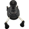 Flexible 2 in 1 car Windshield/Dashboard X-grip with 1" ball mobile phone holder Motorcycle Handlebar Phone Clip for Ram mount