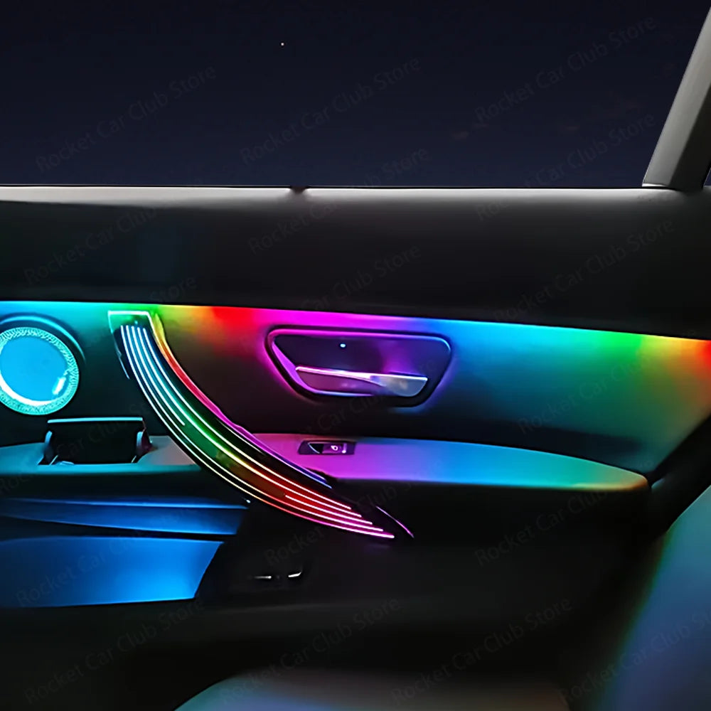 For BMW 3/4 Series 3GT F30 F31 F32 F34 Car LED Ambient Light App Control 256 Colour Symphony Atmosphere Lamp illuminated Strip