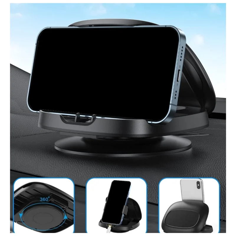 Y43A-Car Dashboard Anti-Slip Pad Mat Universal Phone Holder Upgraded Multifunctional 360 Degree Rotating Car