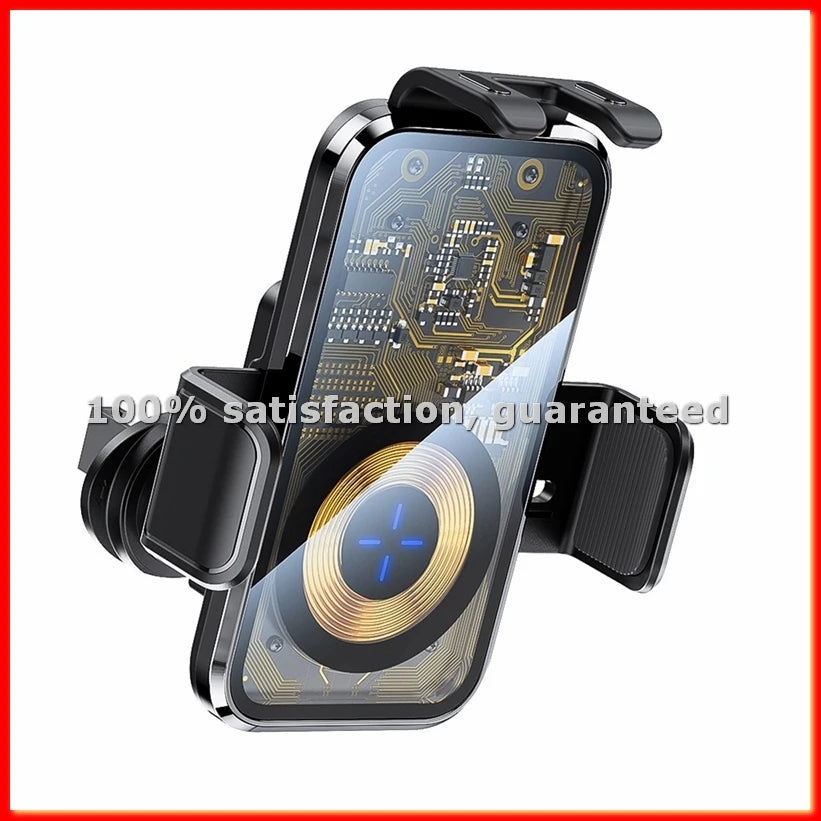 Wireless Car Charger Mount Fast Charging Auto-Clamping Phone Holder Universal Dashboard Air Vent Mount for Smartphones-A31R