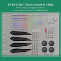 For BMW 3/4 Series 3GT F30 F31 F32 F34 Car LED Ambient Light App Control 256 Colour Symphony Atmosphere Lamp illuminated Strip