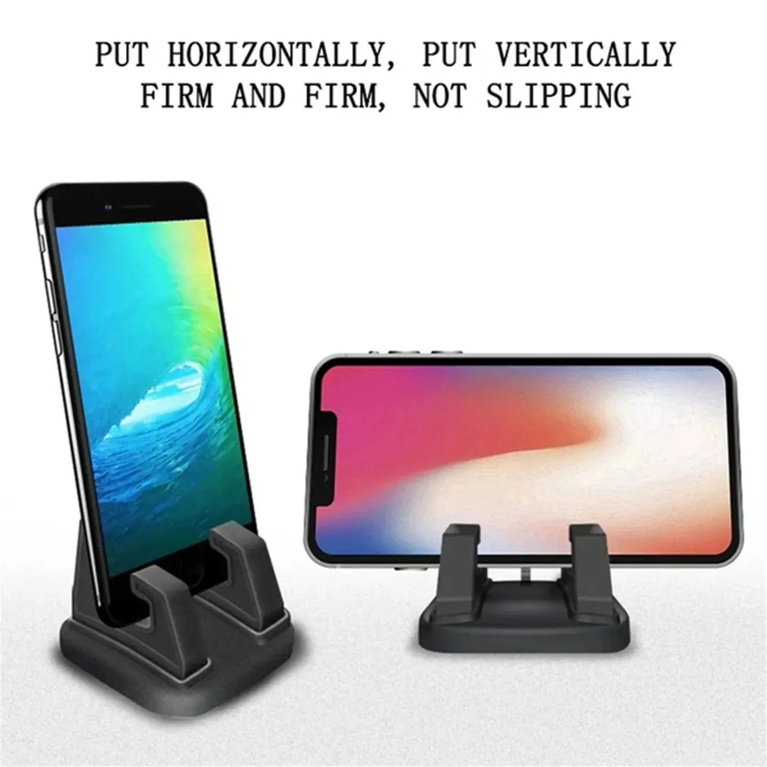 360 Degree Car Phone Holder Mount Soft Silicone Anti Slip Mat Mobile Phone Mount Stands For Car GPS Dashboard Bracket 6x6x4.5cm