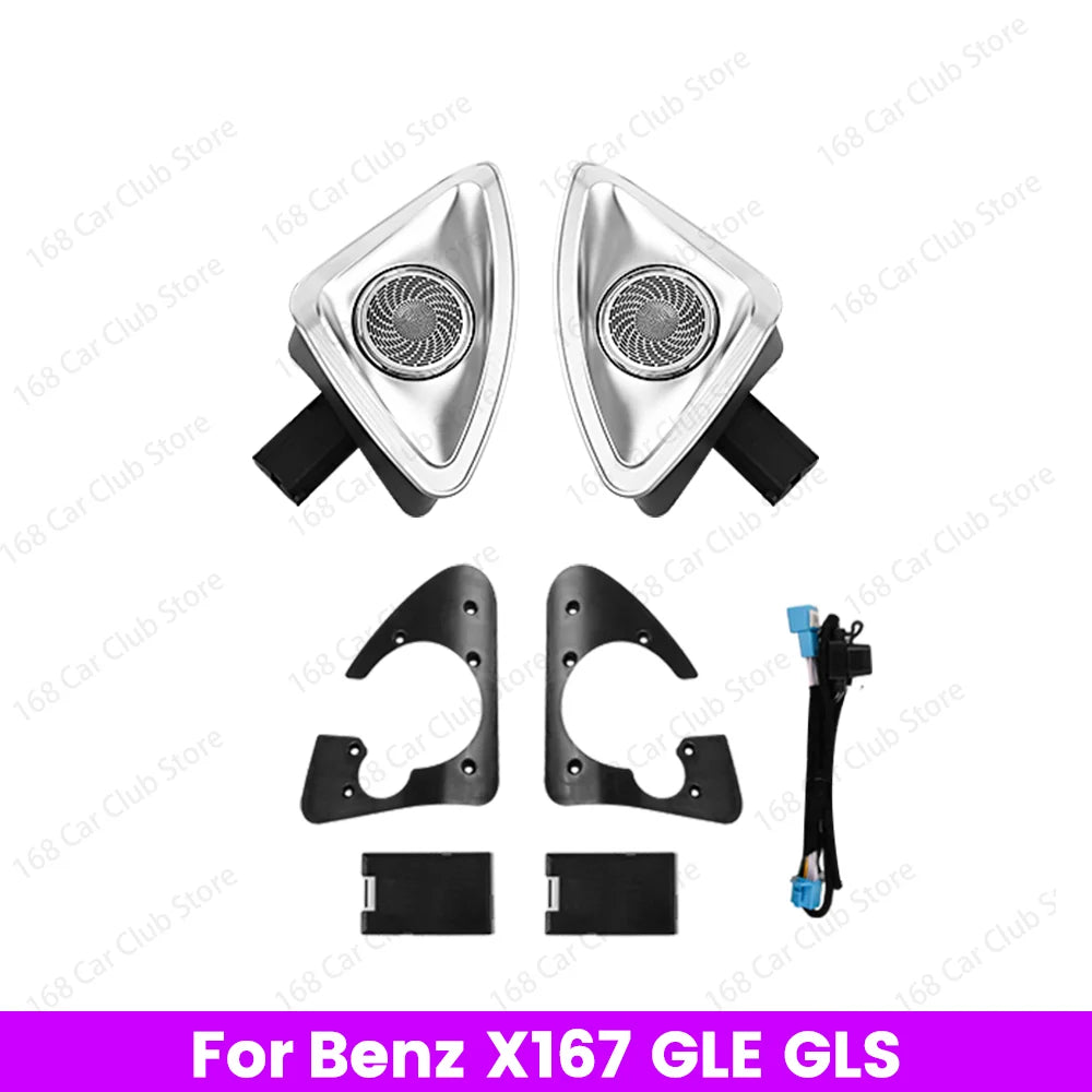 For Mercedes Benz W167 GLE GLS GLE53 GLS63 Coupe Car Turbine Air Outlet Nozzle Decorative Lamp 64 Colour LED Vents Ambient Light