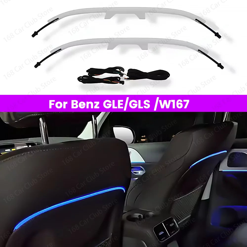 For Mercedes Benz W167 GLE GLS AMG GLE53 Car Interior Multicolor Ambient Light Sunroof Lamp Refit 64 Colours LED Skylight Lights