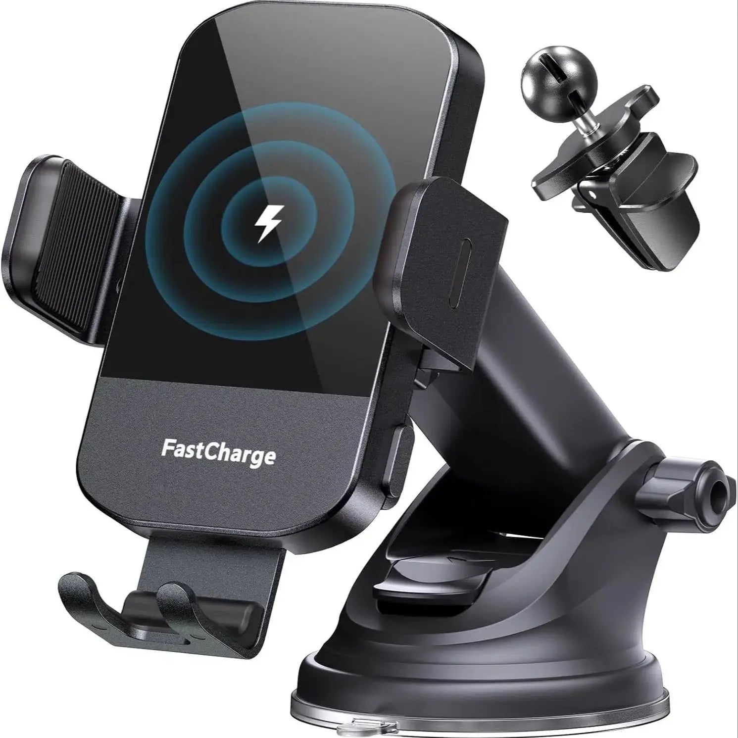 15W Fast charging Wireless Charging Bracket  Windshield Car Phone Holder Auto Clamp Intelligent Sensing For IPhone 15 Samsung