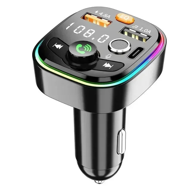 MP3 Player FM Transmitter Wireless Car with Type C PD 18W 3A Fast Charging and Handsfree Calling for iPhone Xiaomi Samsung Tools